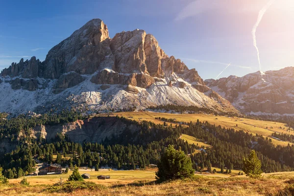 Monte Sas Putia Peitlerkofel Desde Passo Erbe Los Alpes Italianos —  Fotos de Stock