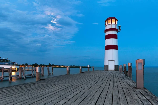 Lighthuse View Sunrise Austria — Stock Photo, Image