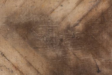 Eski muşamba, hangi uzun süre floorboard üzerinde yatıyordu. Grunge doku arka plan