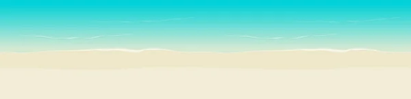 Praia vetor de fundo sem costura ilustração vista superior, cartoon plana costa do mar e praia areia pano de fundo clipart modelo —  Vetores de Stock