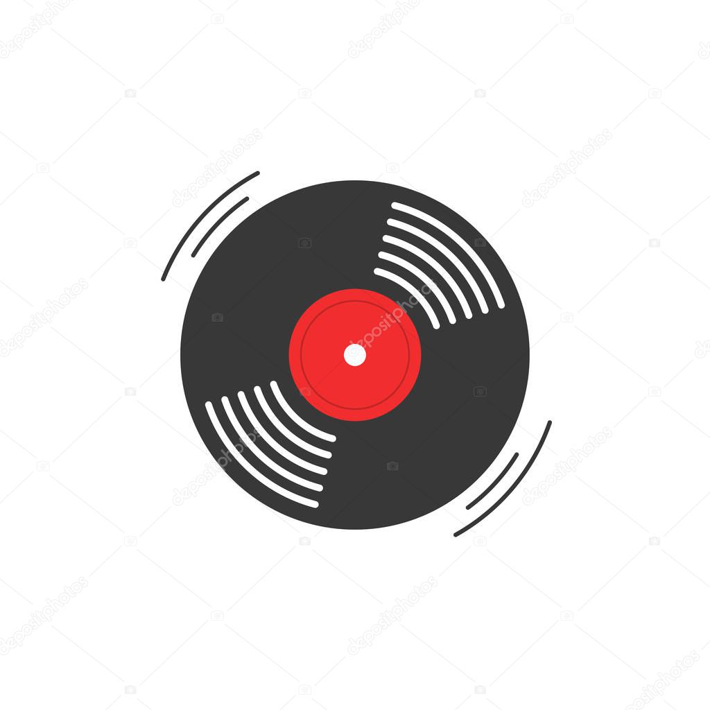 Download Vinyl record symbol | Vinyl record vector icon, gramophone ...