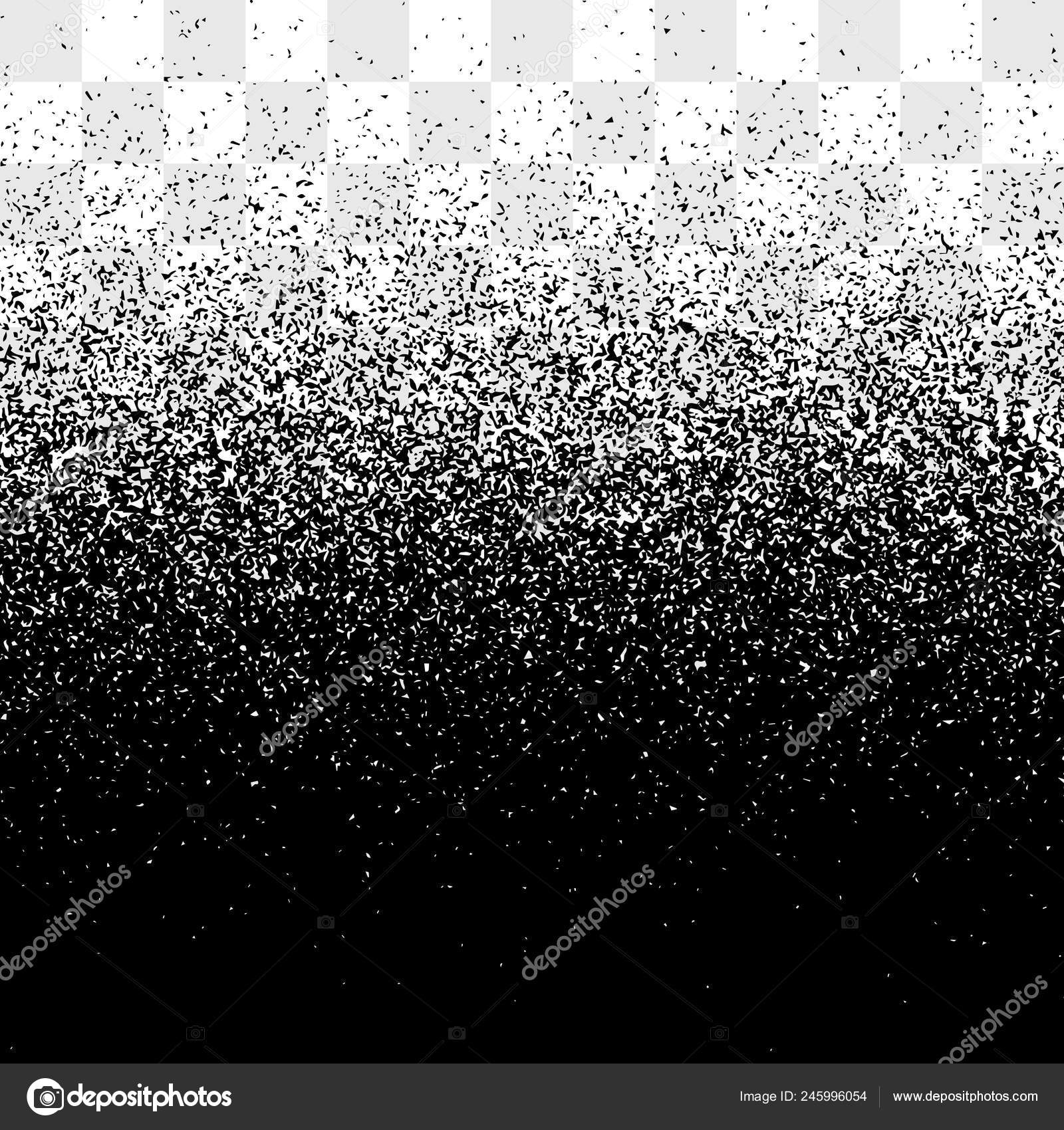 Grain Gradient Vector Transparent Background Black And White Old Noise Texture Grainy Backdrop Effect Clipart Vector Image By C Vladwel Vector Stock