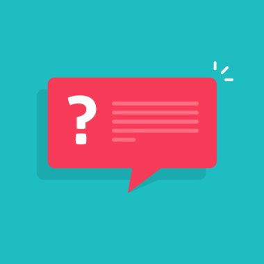 Uyarı balon cevap izole işareti kabarcık karikatür konuşma mesaj vektör veya sembol