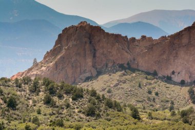 Bahçe dağ manzarası Colorado tanrıların