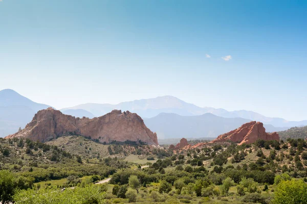 Jardin Des Dieux Paysage Montagne Dans Colorado — Photo