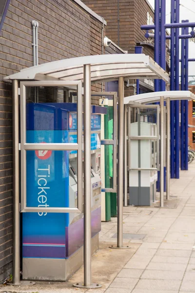 Ticket machine outside train station