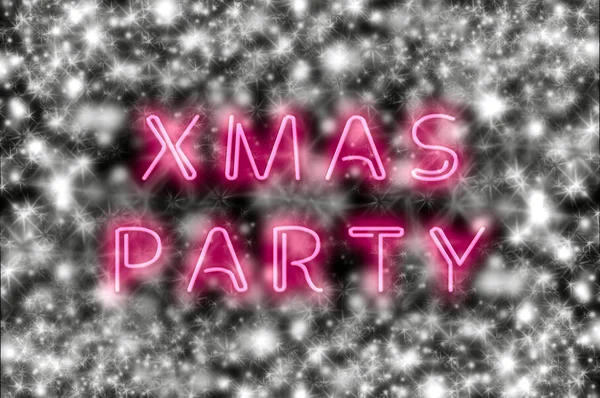 Christmas Party Fest Affisch Design Med Text — Stockfoto