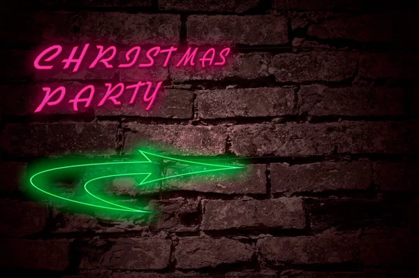 Christmas Party Fest Affisch Design Med Text — Stockfoto