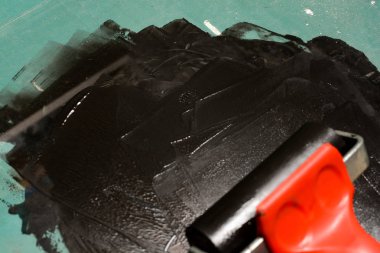 Baskı yapmak mürekkep ve rulo sanat baskılar için kullanılan