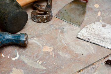 DIY iş araçları, bir tezgah üzerinde kullanılan araçlar