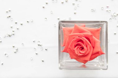 Düğün Resepsiyon için romantik masa dekorasyonu