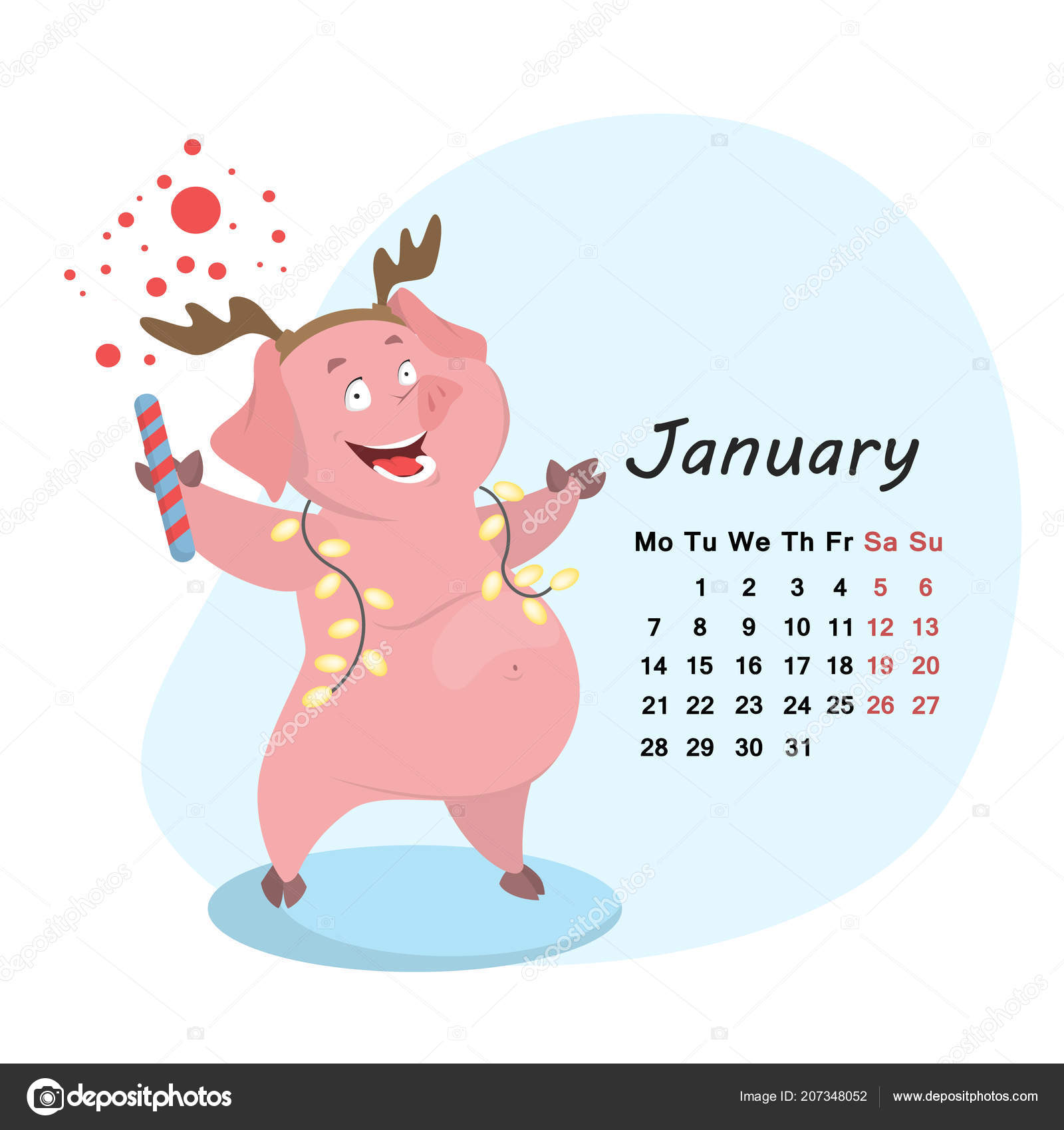 Прикольные картинки январь 2019, открытки нарисовать