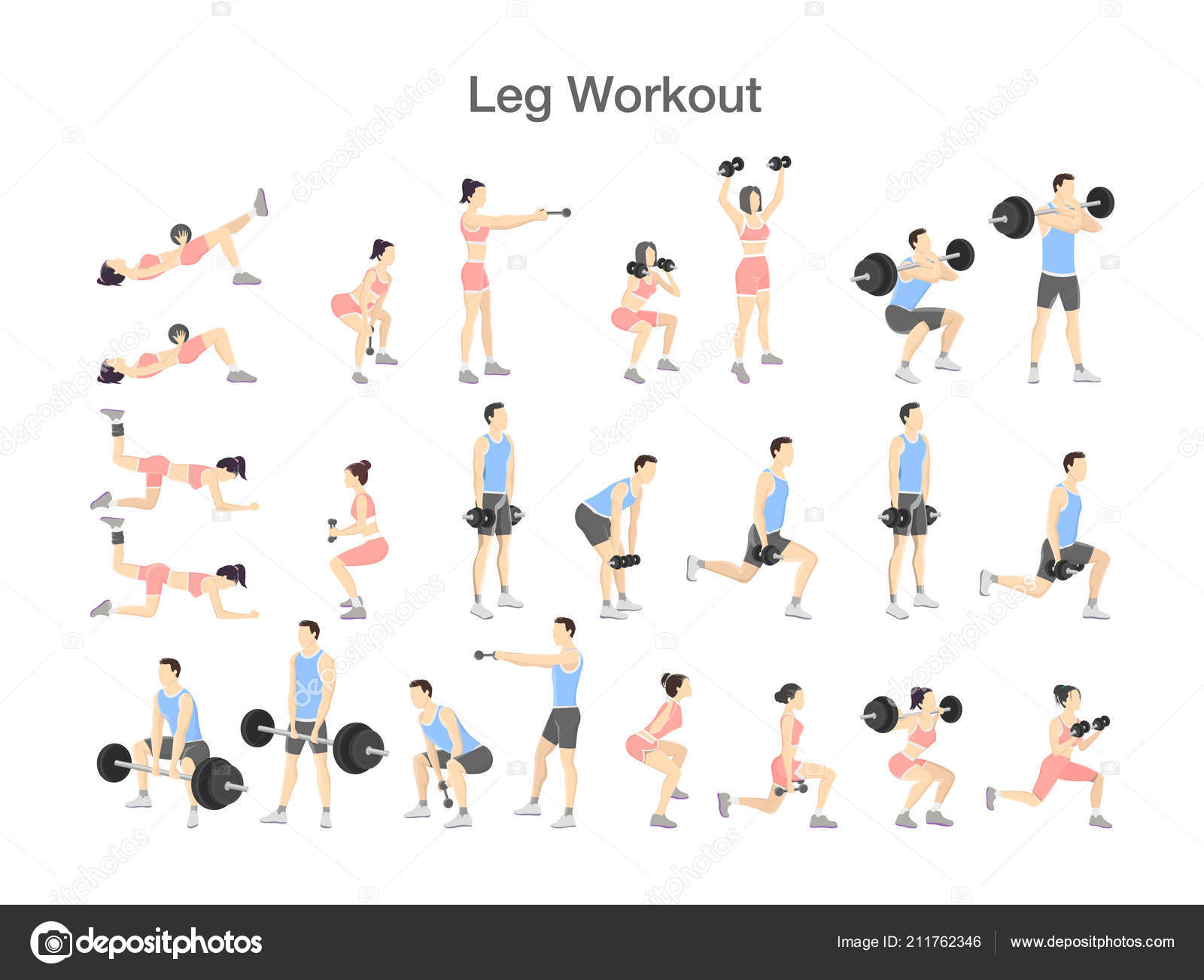 5 Day Leg Workout At Home With Dumbbells And Barbell for Build Muscle