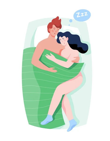 Woman and man sleep together in the bed. Couple in bedroom - Stock Image - Everypixel Woman and man sleep together in the bed. Couple in bedroom - Stock Image - Everypixel