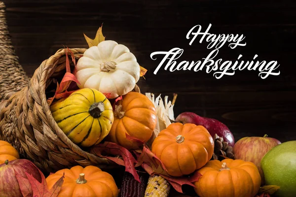 Cornucopia del Ringraziamento o dell'autunno — Foto Stock