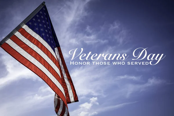 Gaziler günü tebrik ile Amerikan bayrakları