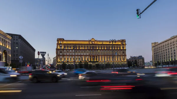 Moscú, la plaza Lubyanka, el edificio FSB , — Foto de Stock