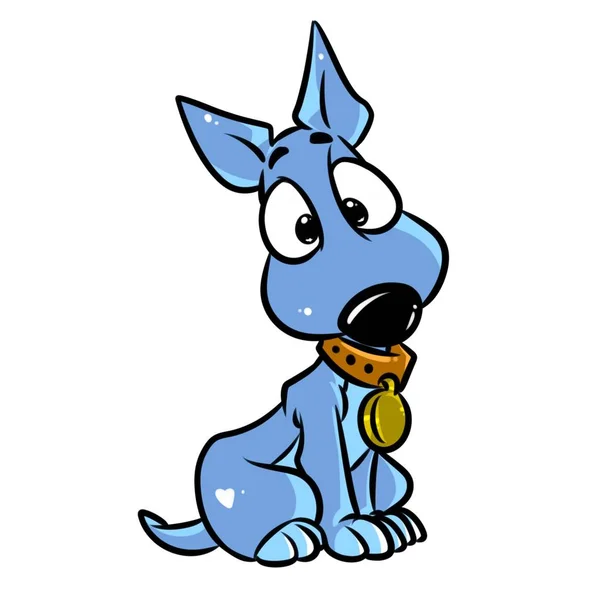 Lindo Cachorro Maravilla Ilustración Dibujos Animados Imagen Aislada — Foto de Stock