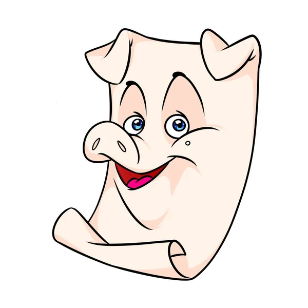 Contract Pig Metaphor Bad Deal Cartoon Illustration Isolated Image — Stock Photo, Image