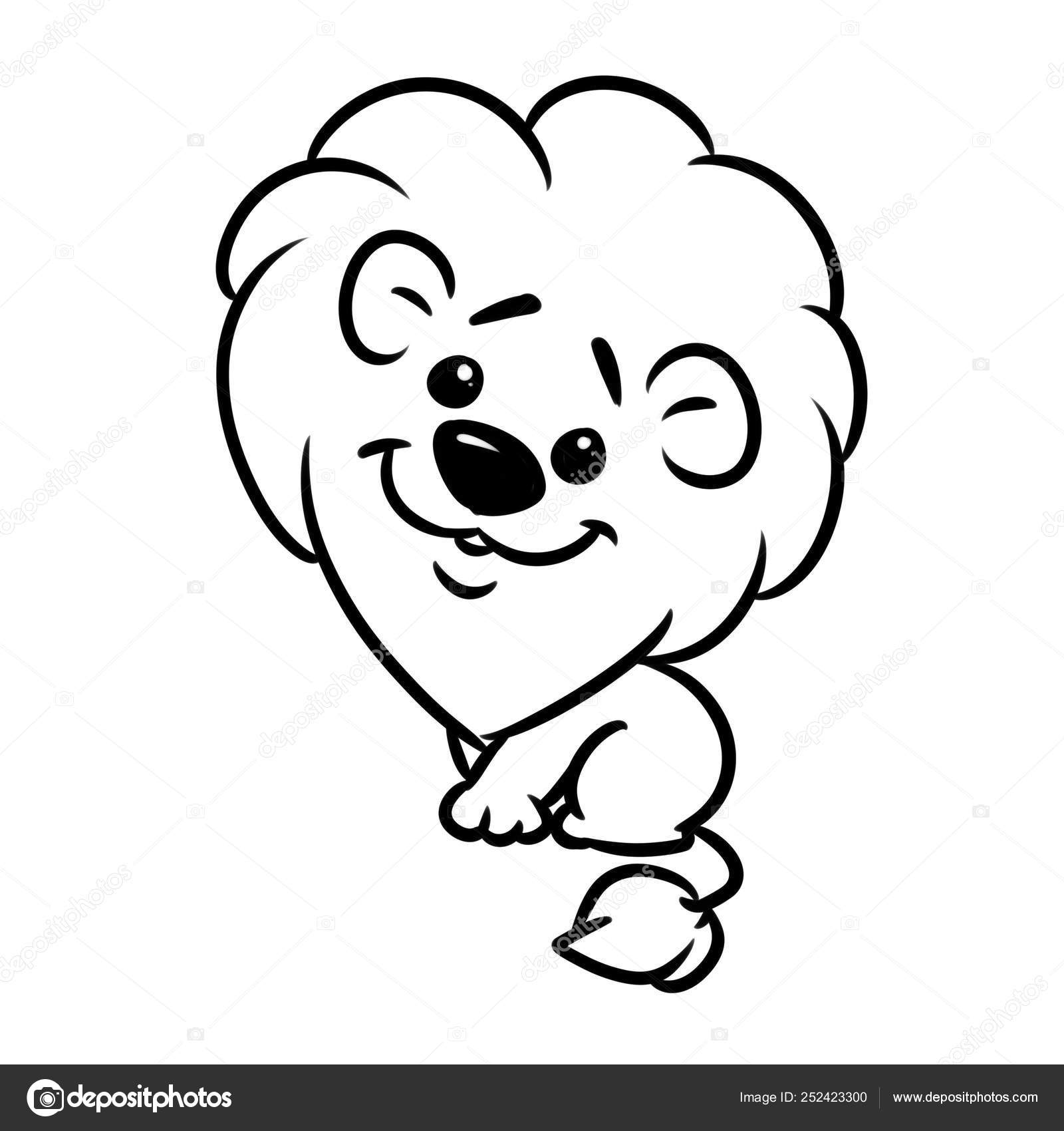 Little Lion Cartoon Coloring Page Illustration Isolated Image Stock Photo by ©Efengai 252423300 Little Lion Cartoon Coloring Page Illustration Isolated Image Stock Photo by ©Efengai 252423300