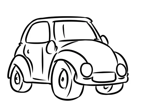 Car Transport Coloring Page Cartoon — Stock Photo, Image