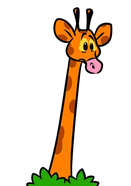 Giraffe แอฟร Minimalism การ นภาพประกอบ — ภาพถ่ายสต็อก