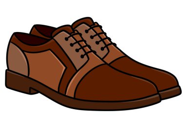 Erkekler siyah illüstrasyon izole kahverengi yeni şık