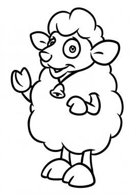 Görüntü hayvan illüstrasyon izole karakter karikatür sayfa boyama