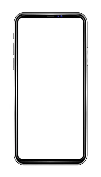 Smartphone σε λευκό βάθους απομονωμένη. Διανυσματικών Eps 10 lustrasion — Διανυσματικό Αρχείο