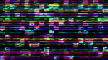 Benzersiz tasarım soyut dijital animasyon piksel gürültü Glitch hata Video hasar. Glitch etkisi ile çok renkli arka plan .