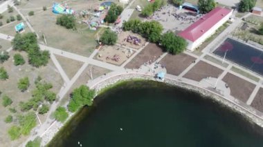 4 k güzel hava manzara şehir parkı açık zümrüt Gölü