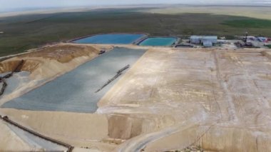 4 k endüstriyel taş ocağı işleme ve minerallerin temizlik altın, çıkarım için. Havadan görünümü