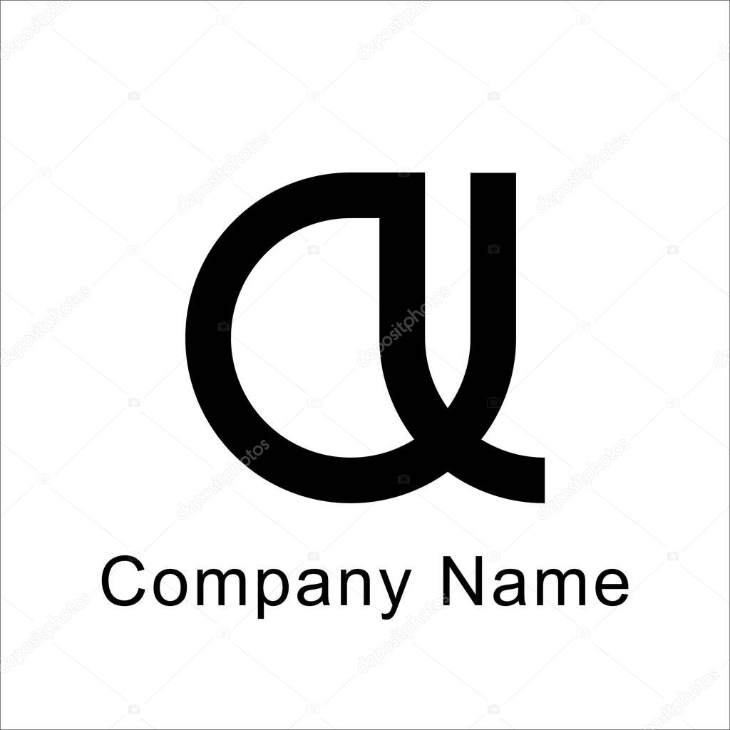 AL logo concept with water symbol on minimalist modern style logo suitable for company or startup logo design