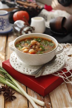 Nohut çorbası, Fas çorba harira et nohut ile