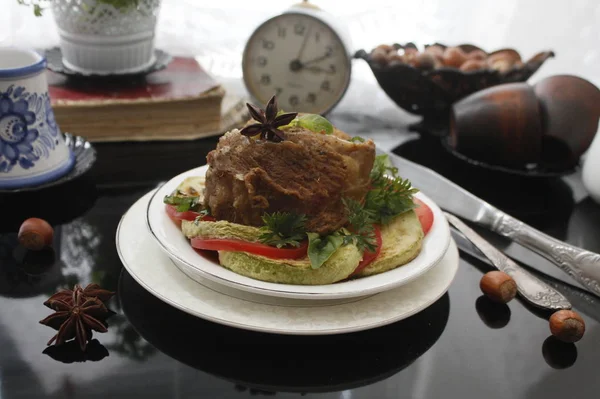 Ternera Estofada Con Verduras — Foto de Stock