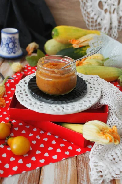 Vegetable Zucchini Caviar Bowl — Stock Photo, Image