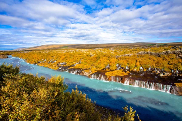 Belle Vue Ensoleillée Sur Cascade Une Des Cascades Les Célèbres — Photo