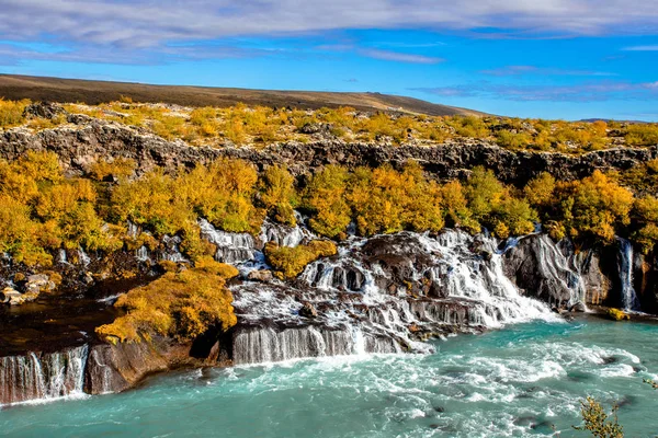 Belle Vue Ensoleillée Sur Cascade Une Des Cascades Les Célèbres — Photo