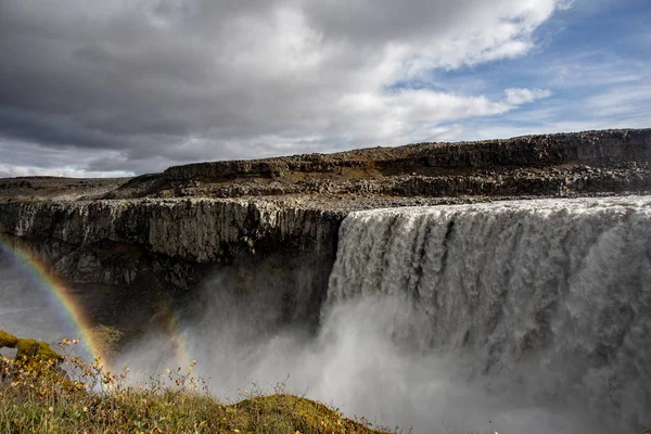 Dettifoss Chute Eau Dans Parc National Vatnajkull Dans Nord Est — Photo