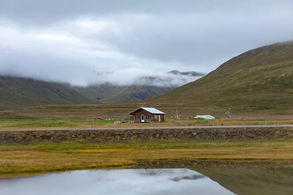 Iceland. View of the church. Island life