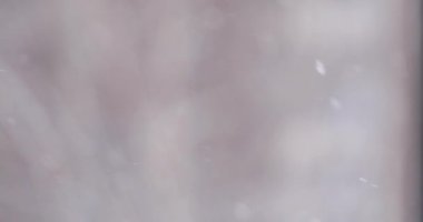 Kar yavaş yavaş düşer ve döner. Bulanık Kış beyaz kar arka plan