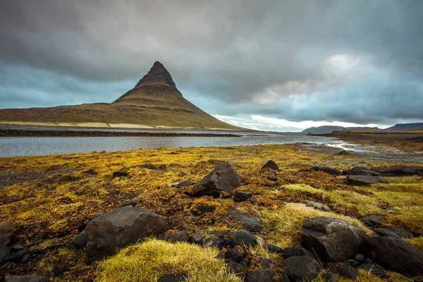 Ісландія Гарне Літо Ландшафтів Видом Гору Kirkyufetl — стокове фото
