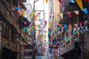Katmandu. Şehir görüntüsü. Hayat Nepal