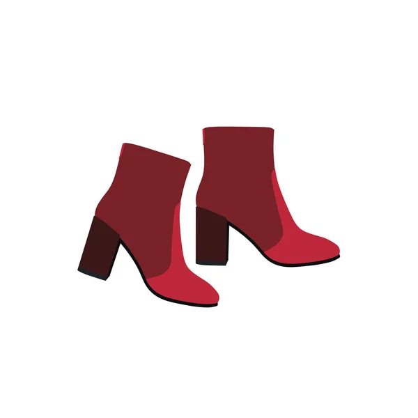Κόκκινο Γυναίκες Παπούτσια Διάνυσμα — Διανυσματικό Αρχείο