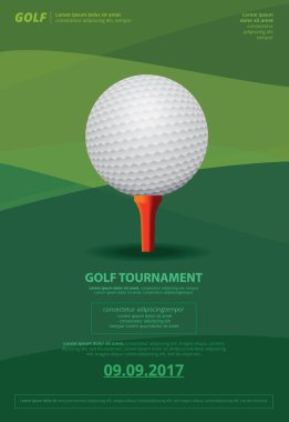 Poster Golf Şampiyonası vektör çizim