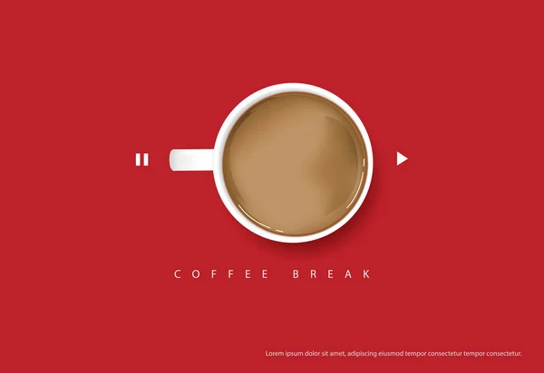 Kaffee Poster Werbung Flayers Vector Illustration — Stockvektor