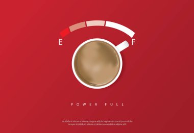 Kahve Posteri Reklam Dosyası Vektör İllüstrasyonu