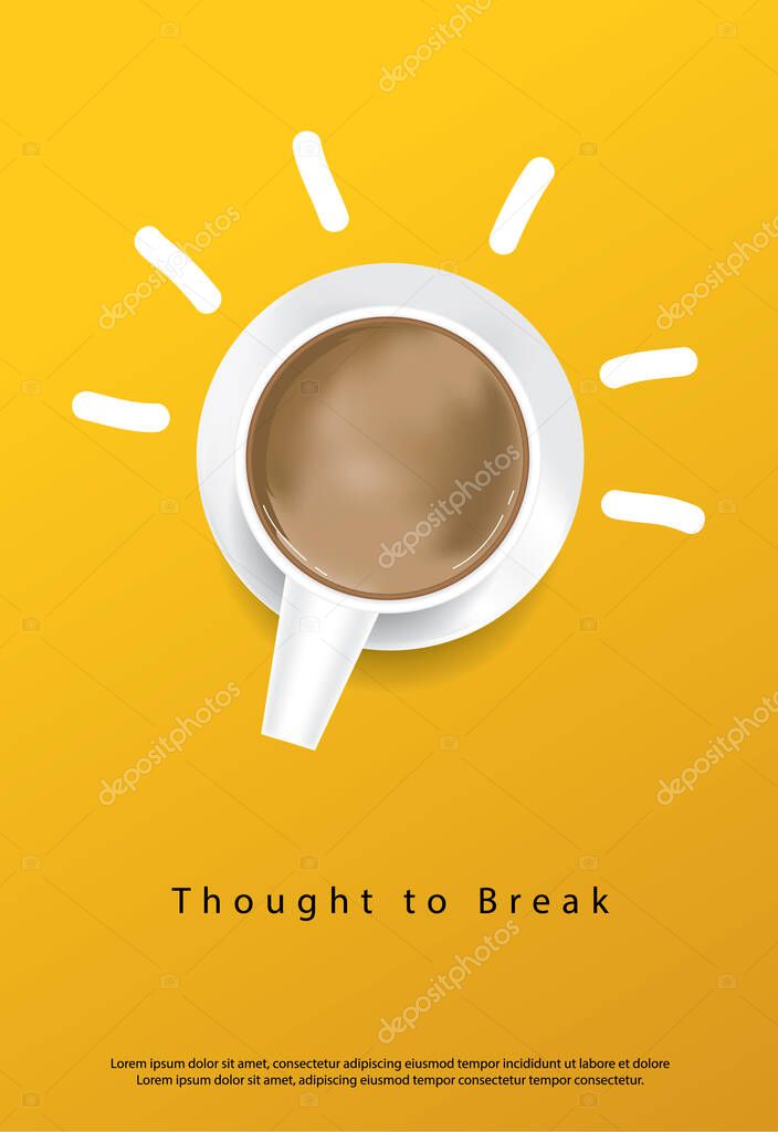 Coffee Poster Advertisement Flayers Vector Illustration