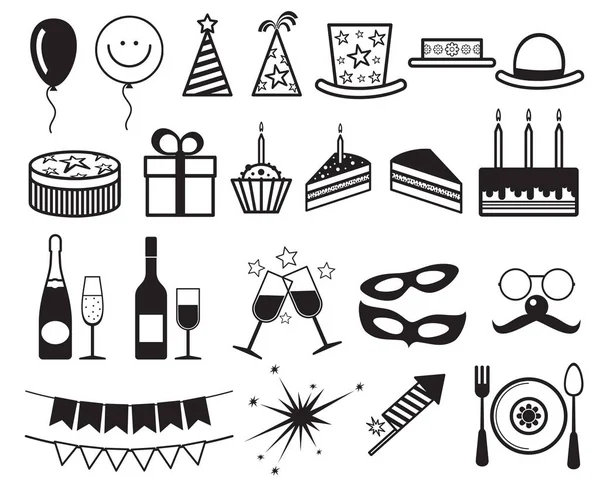 Celebration, party vector icons