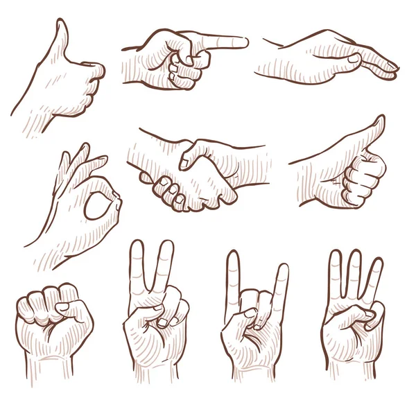 hand gestures drawing with meaning